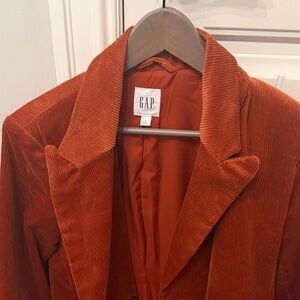 GAP Women's Rust Corduroy Blazer